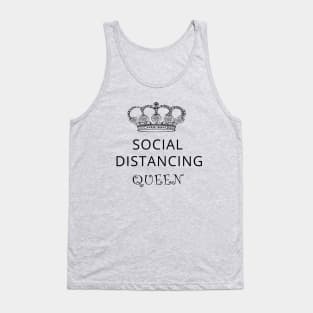 Social distancing queen- corona virus - pandemic Tank Top